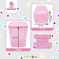 Gambar KOTAK SEGI SERBAGUNA 2000ML KS009 - TOPLES SEGI SERBAGUNA TAKUMA 2 LITER Kotak Penyimpanan Murah dari Takumashop88 Kab. Tangerang 5 Tokopedia