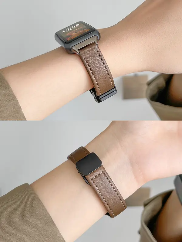 Dây da từ tính, Có sẵn cho Đồng Hồ thông minh Huawei Band 9 8 7 NFC, Vòng đeo tay dây đeo cổ tay thay thế, Tương thích với Huawei Band 9 / 8 / 7 / 6 / NFC, Bao gồm phụ kiện 4