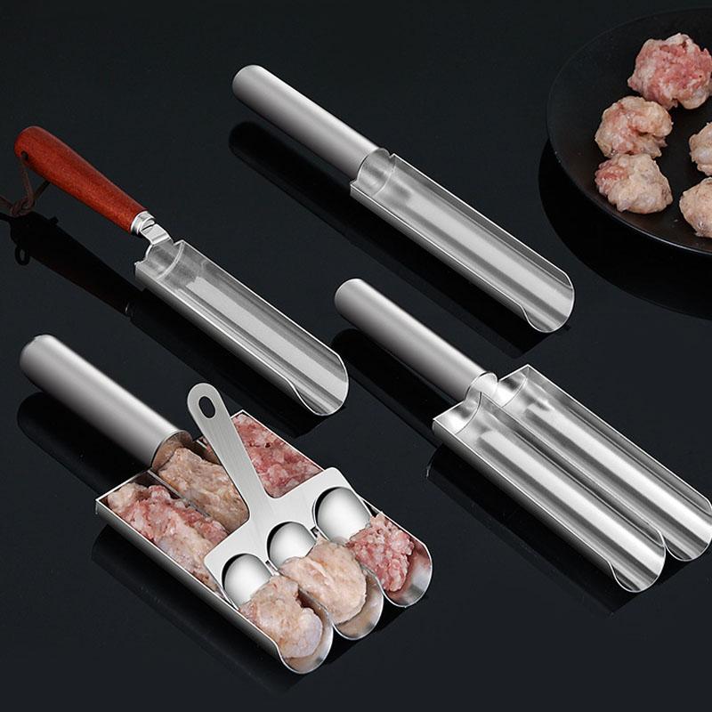 Product Introduction of Creative 304 stainless steel  Meatball Maker Set Fried Fish Beaf Meat Making Balls Mold  Kitchen Gadgets Cooking Accessories 9