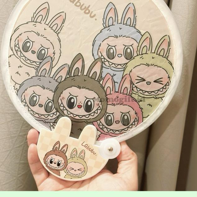 Kipas Bulat Lipat Kipas Tangan Lucu Sovenir Ulang Tahun Unik Kartun KB006 4