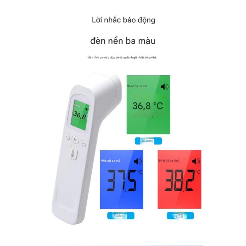 Nhiệt kế hồng ngoại kỹ thuật số y tế Đo nhiệt độ nhanh Nhiệt kế cầm tay cho cơ…