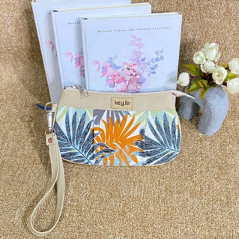 KEY.LA HELENA POUCH WANITA KANVES MOTIF DOMPET WANITA TERBARU 6
