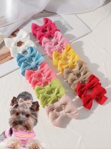 Mini Pasadores con Moño, Accesorios para el Cabello de Tela a Cuadros, Cobertura Completa sin Daño, Uso Diario, Regalos Festivos, Set de 10/20/40 Piezas