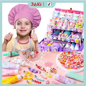 JAKI DIY Set + Free Gantungan Pohon DIY Gantungan Kunci Set DIY Keychain Set Mainan Anak Perempuan Hadiah Ulang Tahun Anak Kartu Stiker Luca Kartun Stiker Set