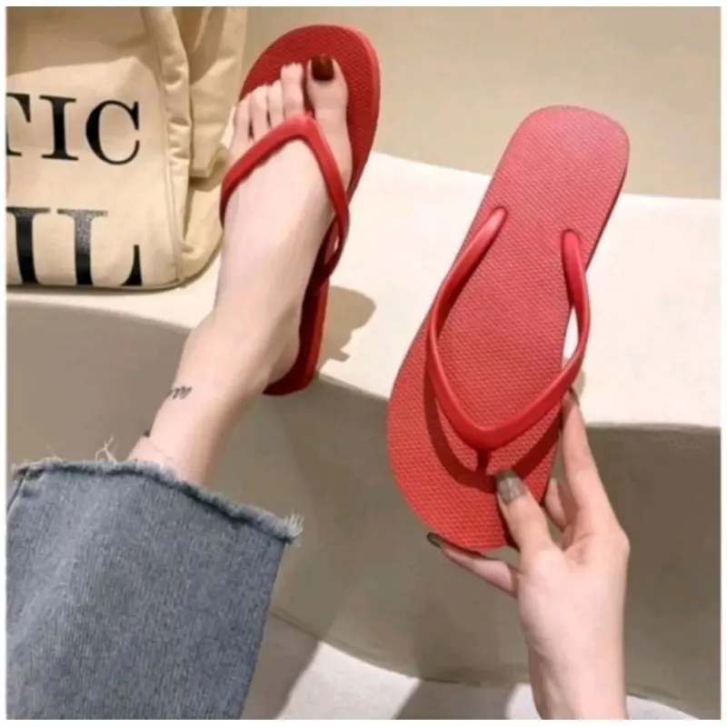 Sandal wanita terbaru terlaris sandal jepit jelly polos 5