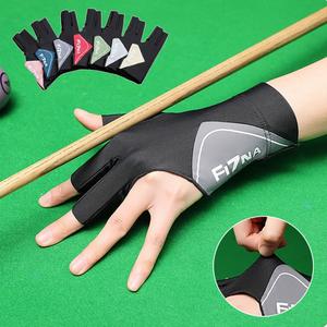 ถุงมือบิลเลียด มือซ้าย มืออาชีพ 3 นิ้ว Unisex ด้ามจับซิลิโคน ผ้ากันเพรียงแห้งเร็ว ถุงมือสนุ๊กเกอร์ 1 ชิ้น