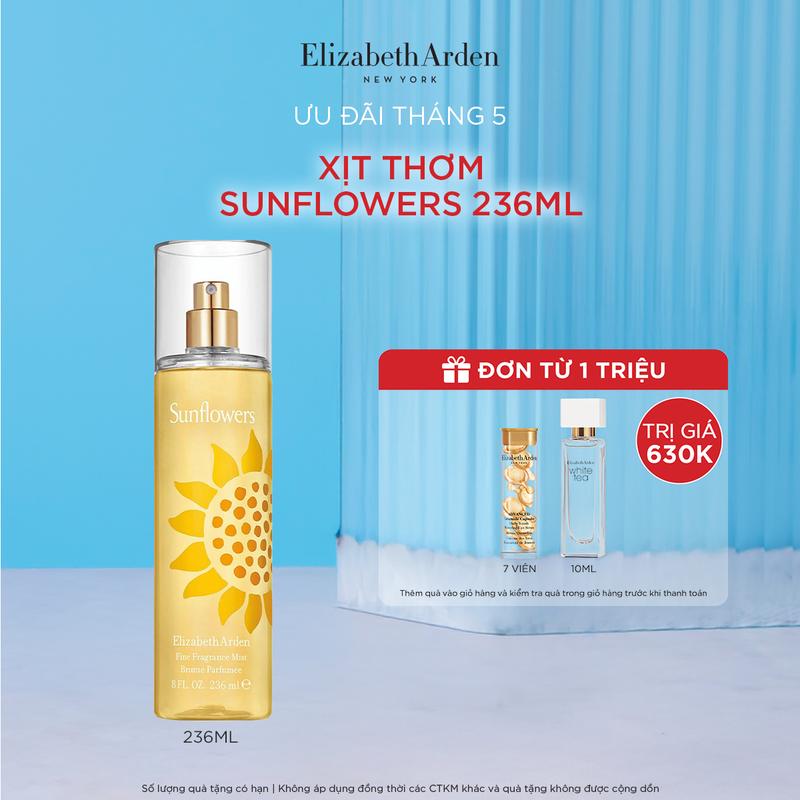 Xịt thơm Elizabeth Arden Sunflowers Fine Fragrance Mist 236ml 0