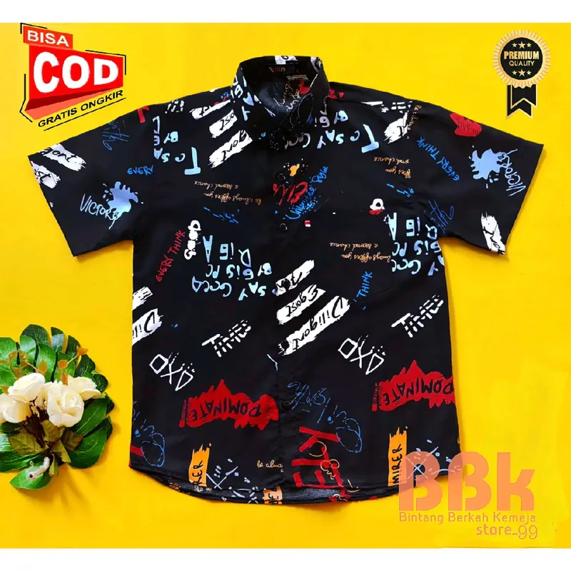 Kemeja Anak Lengan Pendek Kemeja Anak Motif Surfing Pantai Atasan Anak Laki Cwo Usia 2 3 4 5 6 7 8 9 10 11 12 Cotton 0