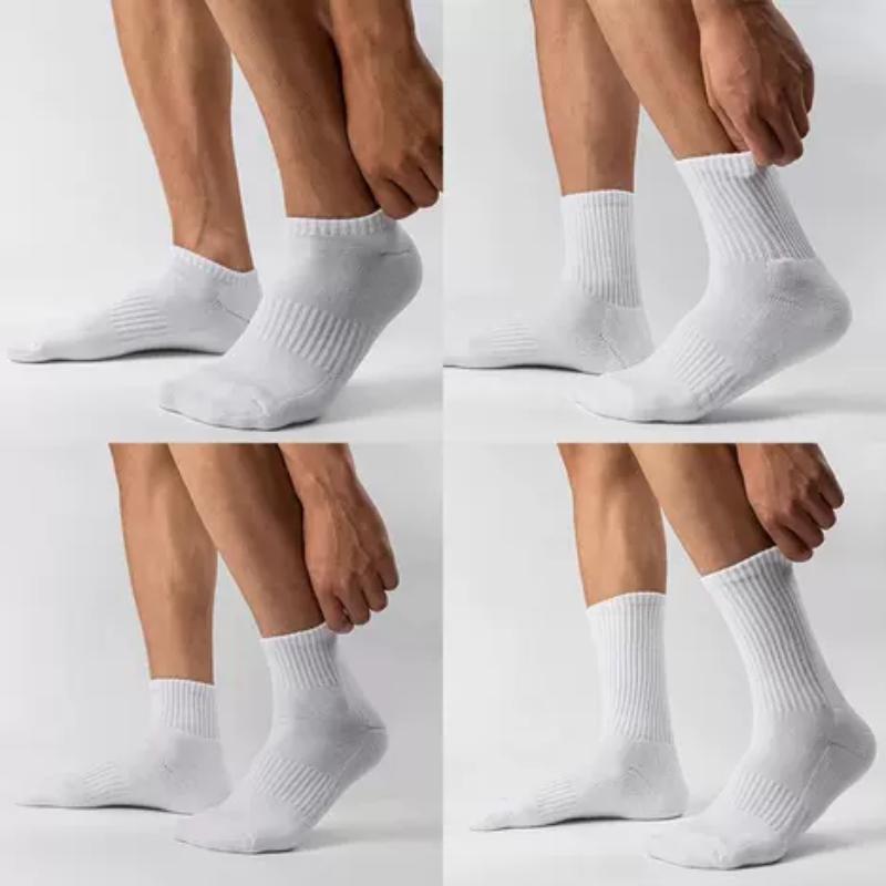 Product Introduction of Solid color basketball ladies men's socks sports running towel bottom thickened black and white couples socks 2