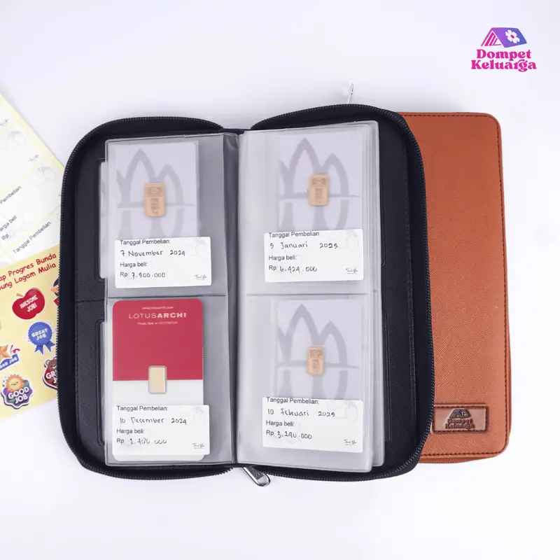 Dompet Penyimpanan Logam Mulia  Emas Antam Vol 2 - Hitam 2