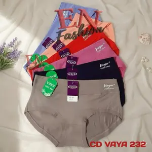 Vaya Celana Dalam Wanita Dewasa Vaya 232 3 6 12 pcs Cd Poliester Katun Pendek Bahan Spandek Super Adem Halus Elastis