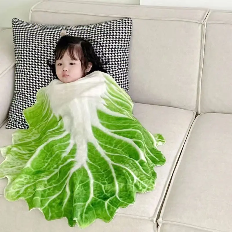 Chăn Củ Cải, Siêu Mềm, Thích Hợp Cho Người Lớn Và Trẻ Em, Thiết Kế Sáng Tạo Và Vui Nhộn, Kích Thước Trẻ Em 0