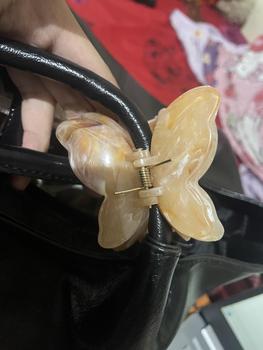 Product Review of ED - 6.5CM JEPITAN RAMBUT BUTTERFLY MARBLE FASHION KOREAN PREMIUM / JEDAI KUPU KUPU GLOSSY DOUBLE WINGS from a**l 0