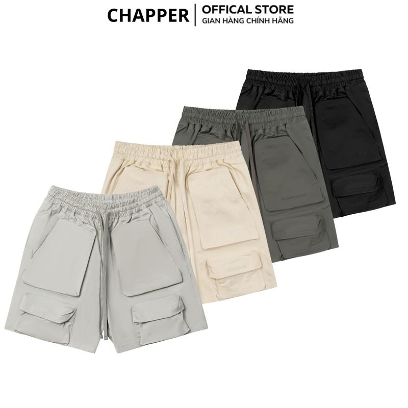 Quần short nam CHAPPER túi hộp chất kaki cao cấp dáng trên gối - QSCP008