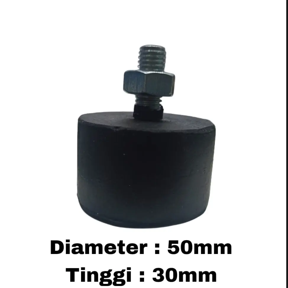 karet mounting / rubber mounting ac split 50mm x 30mm x 8mm satu baut