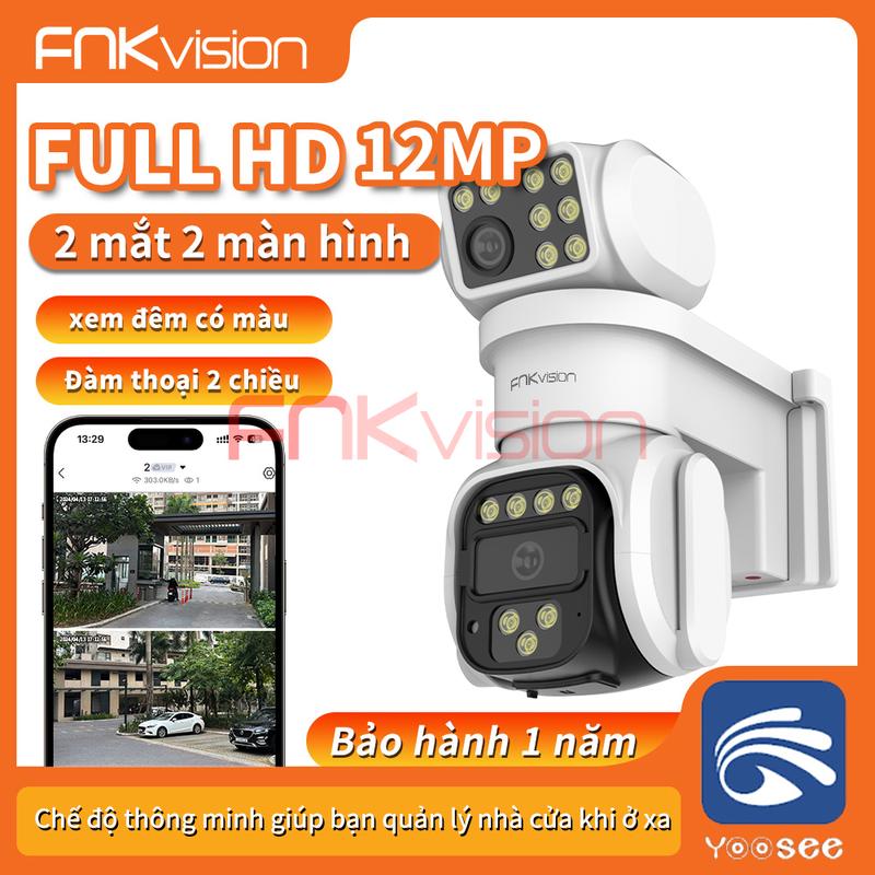 YOOSEE CAMERA WIFI 2 MẮT CÙNG XOAY 360 12MP - SIÊU ZOOM - ĐẦY ĐỦ TÍNH NĂNG THÔNG MINH - BẢO HÀNH 1 NĂM