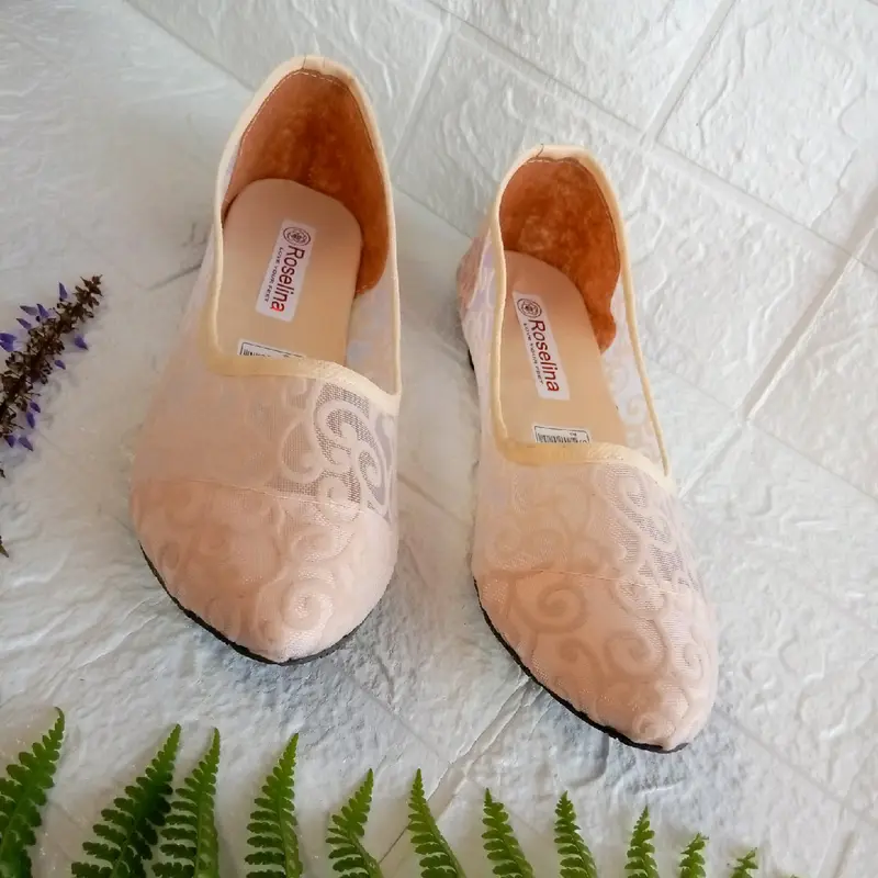 Flatshoes Sepatu Wanita - Flatshoes Jala Brukat 4