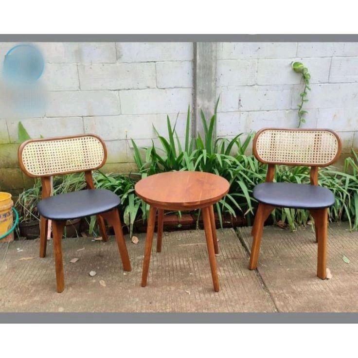 set kursi ropan kacang kayu jati terbaik Chairs Furniture 1