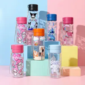 Tumbler Karakter Lucu BP Portable 600ml & 800ml – Botol Minum Transparan Full Print UV Import Lucu Sanrio Kuromi Capybara Stitch Lotso Melody Cinnamorol