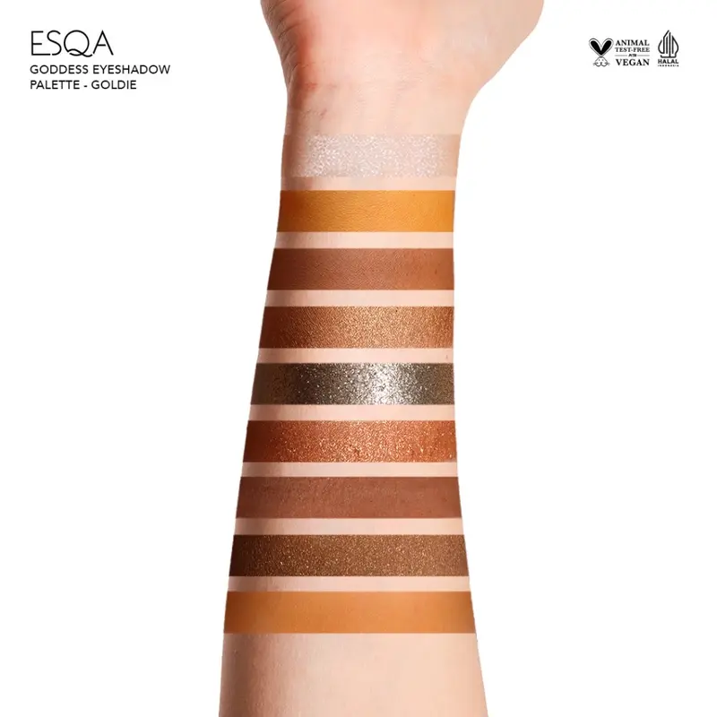￼ESQA Goddess Eyeshadow Palette - BRONZE and GOLDIE 4