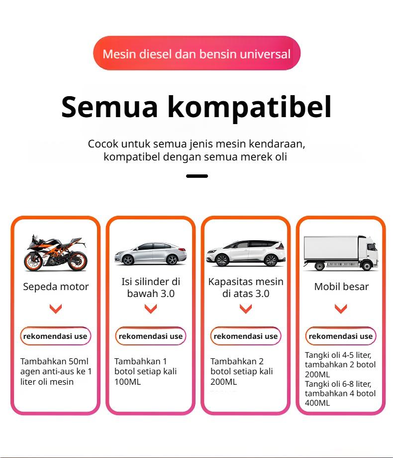 Engine Oil Antiwear Protector High Efficiency Additive Antiwear Agent Noise Suppressor Strong Cure