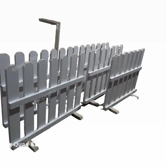 Pagar Kelinci Model T 35/50 Warna Putih - Bunga Tanaman 1