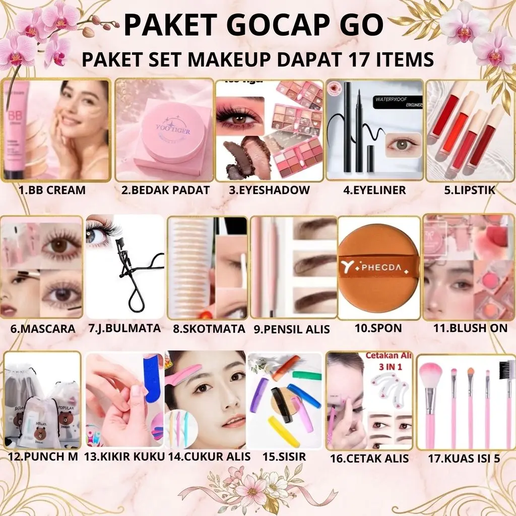 PAKET WOW  gocap go 17item/paket hemat/paket usaha