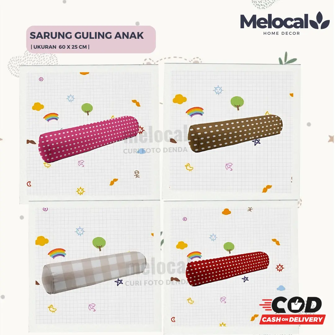 Sarung Guling Anak Ukuran 60 x 25 cm