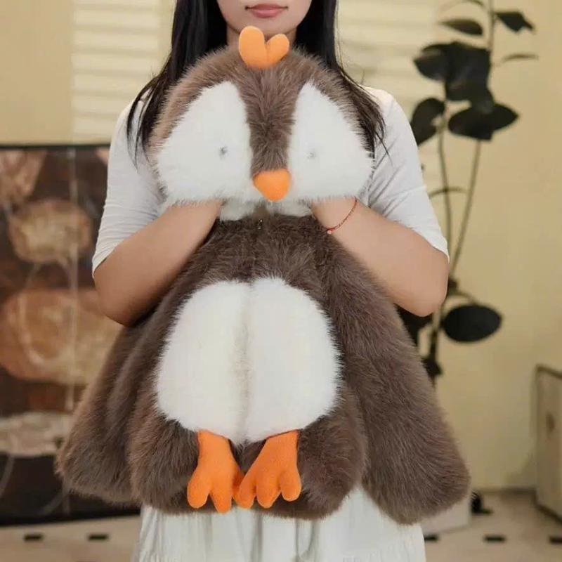   Tiểu Yến KID  AK533-Áo khoác lông cho bé hình chim cánh cụt 2 màu 