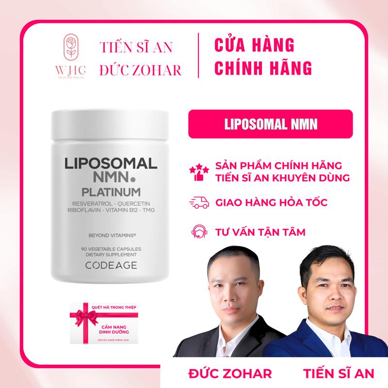   TSAS  Liposomal NMN Codeage  90 viên  hỗ trợ cải thiện sức khỏe tăng năng lượng giảm mệt mỏi Tiến sĩ An shop + Cẩm nang dinh dưỡng 