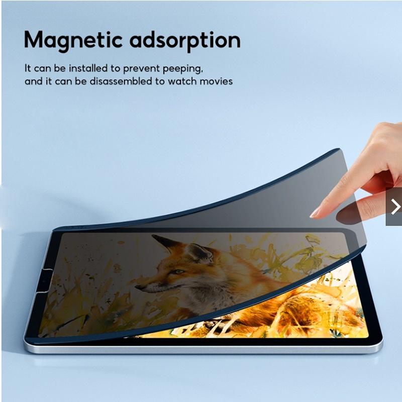 2 in 1 Magnetic Detachable Privacy Filter Screen Protector Compatible with iPad Pro 11 12.9 Air 4 5 Mini 9.7 10.2 10.5 inch with webcam cover gift 6