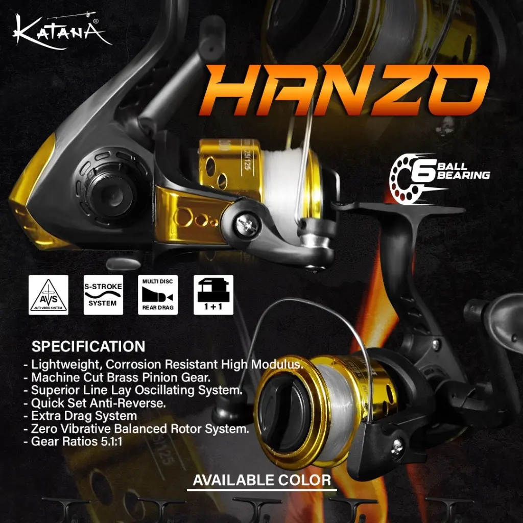 Reel KATANA HANZO Free Senar