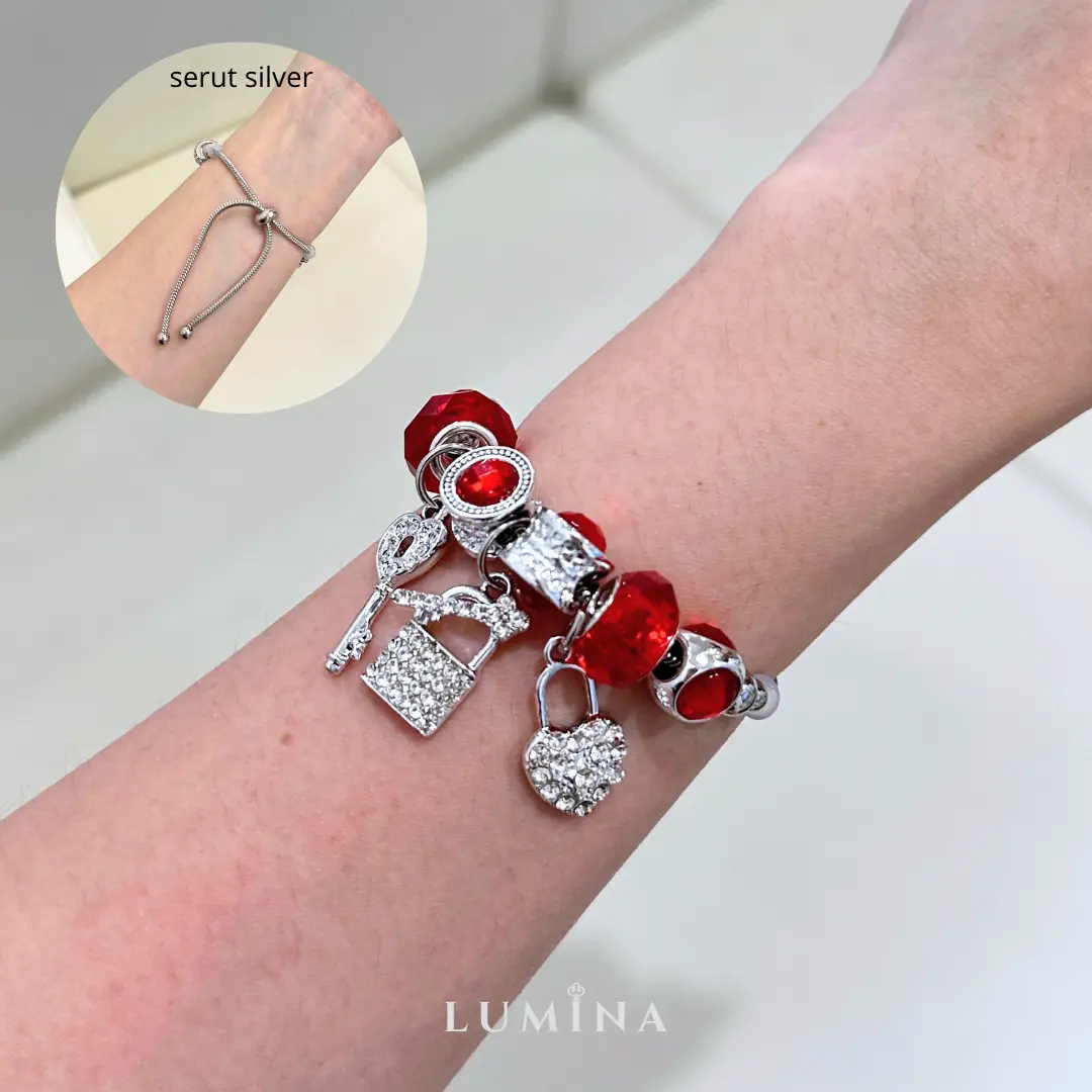 Gembok Merah (Serut, Titanium Grade A)