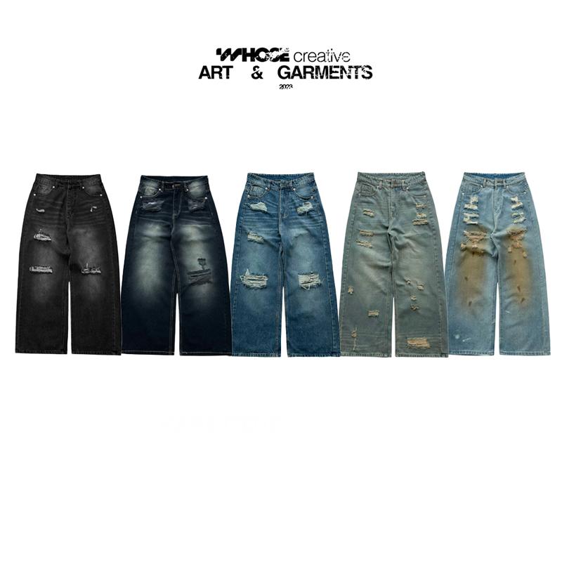 6 MÀU MỚI ALL BAGGY JEANS - Quần jeans ống rộng Whose Stuido
