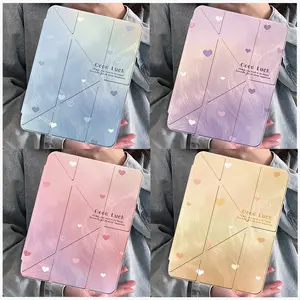 Case for redmi pad 2 2025 / pad se 11 inch /pad2 pro /POCO PAD M1 / X1 11.2"poco pad 12 inch /xiaomi pad 8/7 pro /6 / 5 casing Slot Pena Magnetic Charging 3Y Fold Akrilik Transparan Anti Jatuh Anti Bengkok Full Body Protection Desain Tipis Premium Ringan