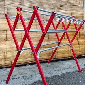 JEMURAN STANDING WB 150CM Pipa Aluminium anti karat Penyangga HOlo besar