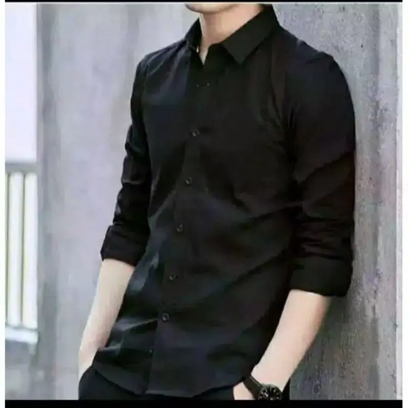 KEMEJA PRIA HITAM POLOS LENGAN PANJANG KEMEJA DISTRO SLIMFIT KASUAL FORMAL KEMEJA HITAM KANTOR HEM BAJU KEMEJA PRIA LENGAN PANJANG DISTRO KASUAL CASUAL SANTAI KATUN KERJA DINAS PNS PUTIH ABU MERAH-MARUN KUNING HITAM PREMIUM PRIA COWOK LAKI LAKI TERLA