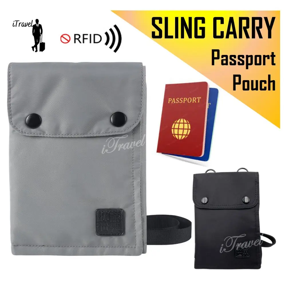 🔰SG SELLER🔰 Passport Holder Travel Pouch Organiser Wallet RFID Blocking Cash Credit Card Document Phone Sling Bag