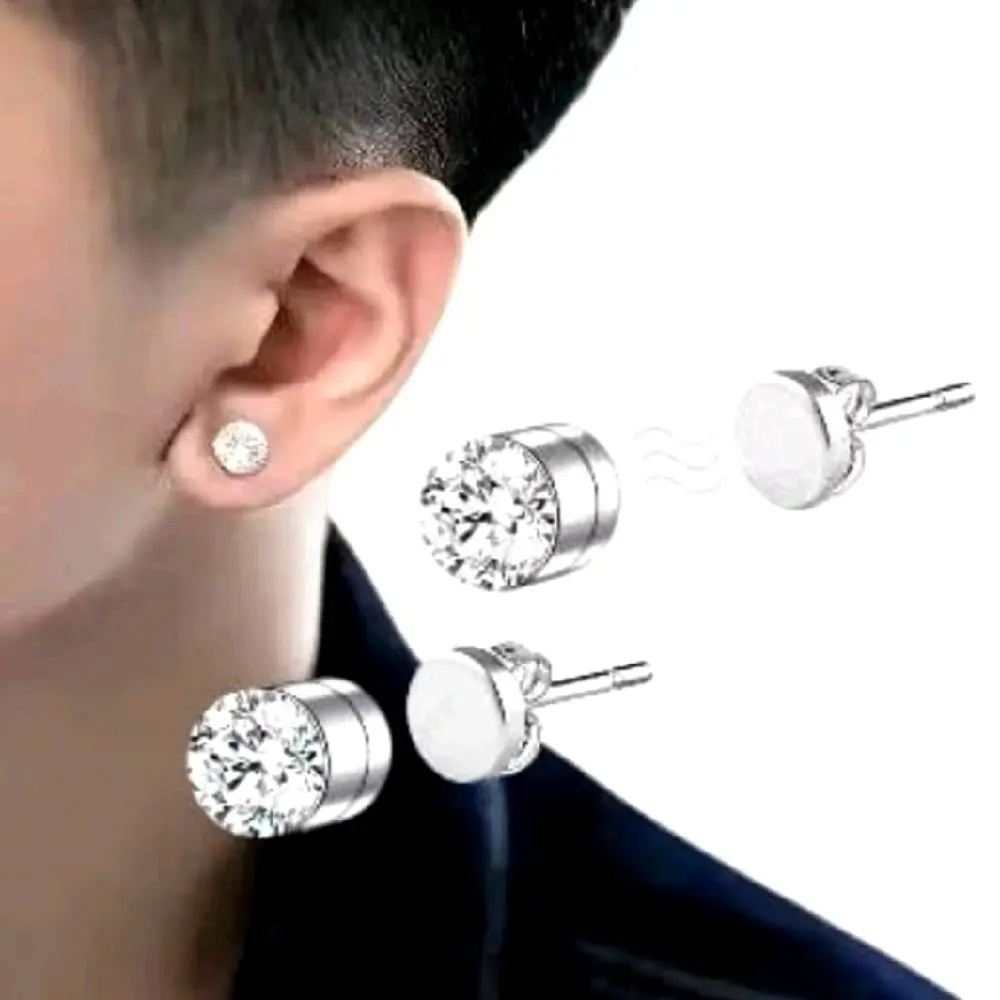 Anting Magnet Fake Permata Anting Magnet Bisa Tindik Permata Pria dan Wanita dengan Desain Elegan dan Tampilan Mewah Murah