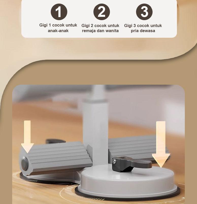 【COD】XMVP Mesin sit-up, hisapan kuat, daya super, 3 tingkat intensitas, latihan inti perut, kunci kaki sit-up dengan tali tarik, mesin sit-up, alat bantu latihan sit-up, SIT UP, hisapan