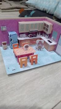 Product Review of Puzzle 3D Miniatur DIY Mainan craft 3D Mainan Edukasi Anak Jigsaw Besar Part 1 Seri Interior Rumah DIY Rumah House from R**y 2