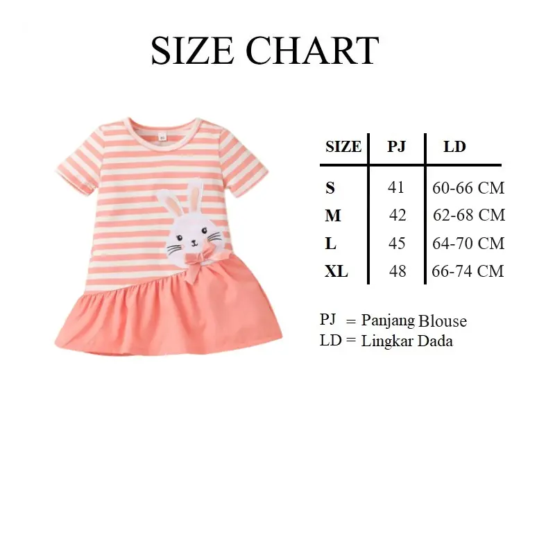 Baju Anak Perempuan - Blouse Anak Neris Lengan Pendek Fashion 6