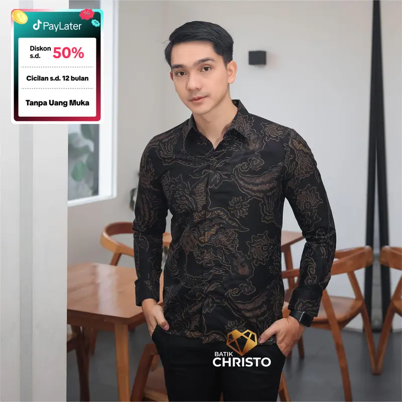 Kemeja Batik Slimfit Lapis Furing Premium 1038 Batik Christo 0