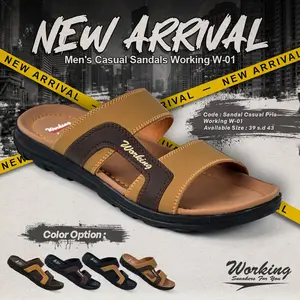 Sandal Pria casual working Sandal selop working elgan kekinian