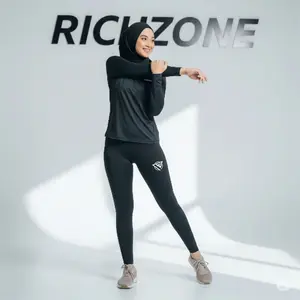Richzone Celana baselayer pria dewasa olahraga bahan spandex premium elastis adem nyaman gabikin gatel murah size M L XL Jumbo