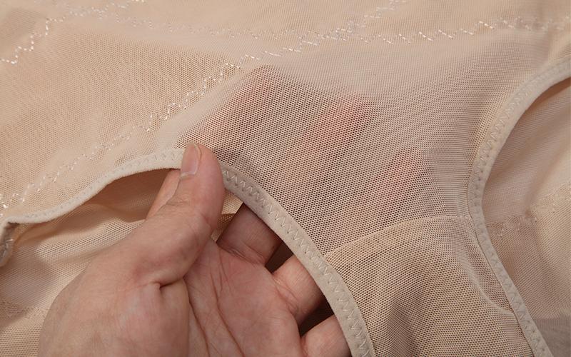 Product Introduction of Women Soft Cross Mesh Brief Sexy Breathable Underwear Double Layer Shapewear Panty Tummy Control Butt Lifter Waist Trainer Lingerie Body Shaper Semi-Transparent Panties 29