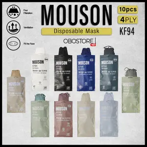 Masker Mouson KF94 4ply Earloop isi 10 pcs