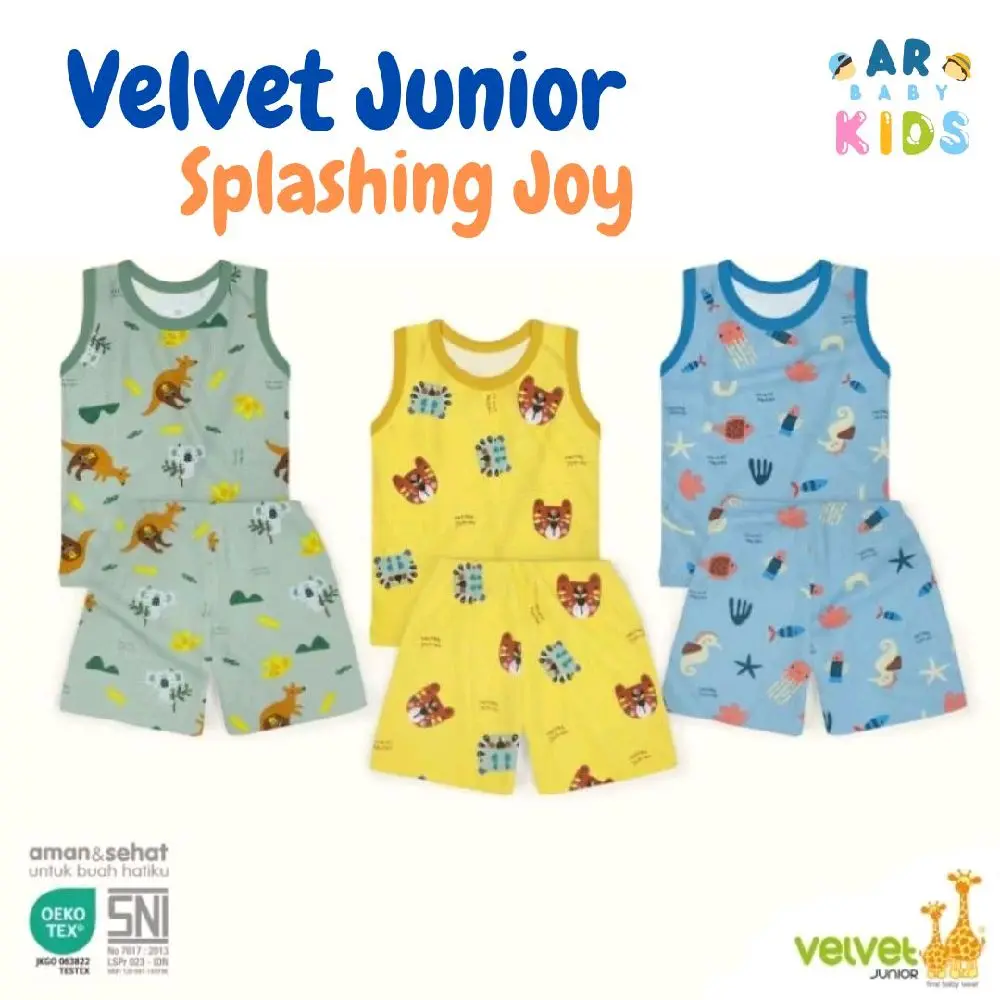 Velvet-Unisex- kSetelan Kutung / Singlet anak perempuan dan laki - laki