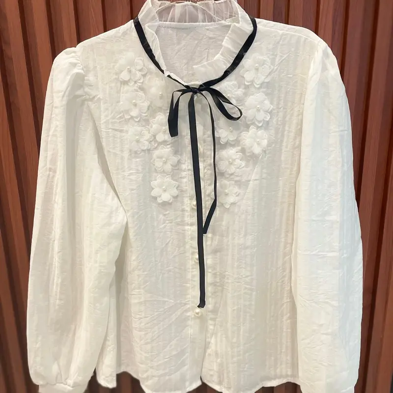 Blouse atasan wanita lengan panjang lebaran fashion wanita terbaru Casual Formal 5