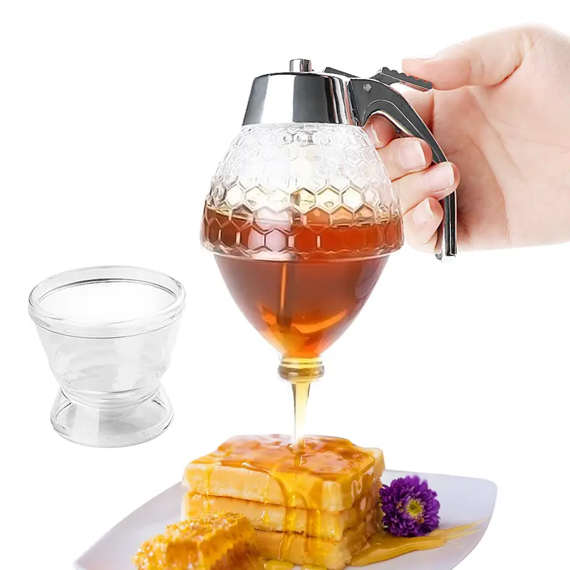 Dispenser Jar Teko Botol Madu Sirup Serbaguna Tempat Madu Anti Semut 6